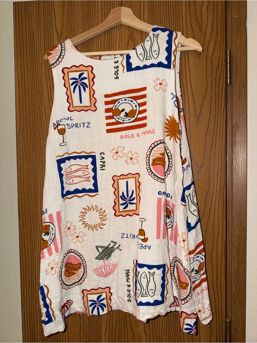 Size XL Paper Heart Tank Dress
